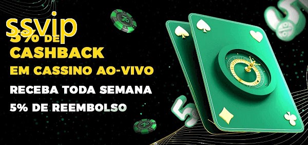 Promoções do cassino ao Vivo ssvip